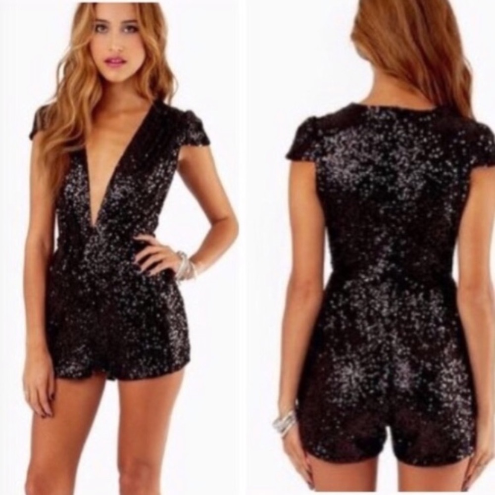 Tobi Sequin Romper